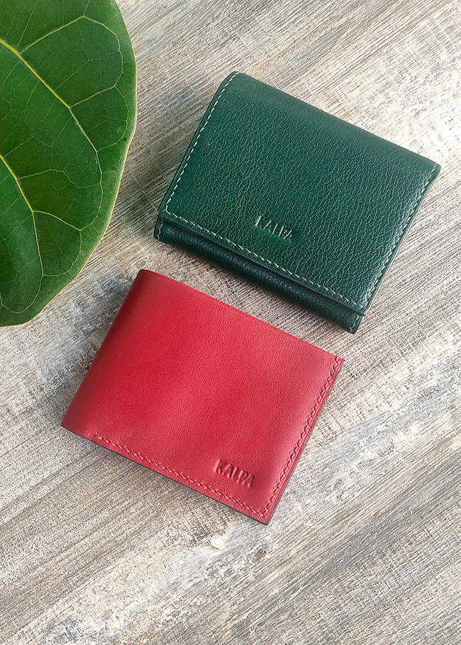 Ví da nam Kalpa màu đỏ đô, style cổ điển