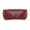 Kalpa Red Bordeaux Leather Glasses Case D003 - Bao đựng mắt kính bằng da bò có đai đeo thắt lưng (Thủ công)