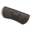 Kalpa Red Black Leather Glasses Case D003 - Bao đựng mắt kính bằng da bò có đai đeo thắt lưng (Thủ công)